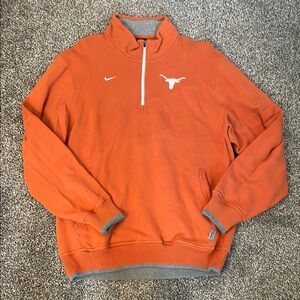 Nike Orange Longhorns Quarter-Zip Pullover
